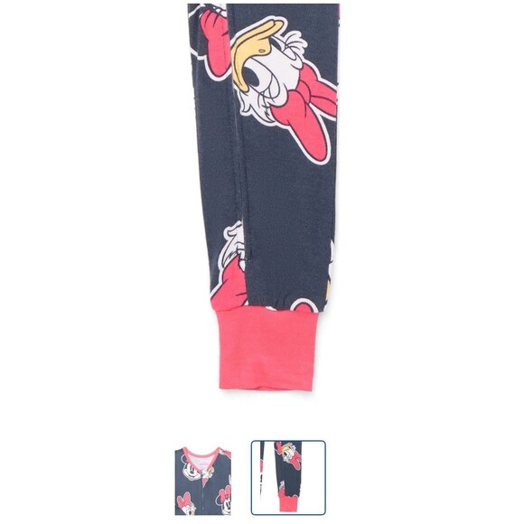 Disney Minnie Mouse Daisy Duck Baby Girls 12 Month One-Piece Sleeper Kid Pajamas - Picture 3 of 3